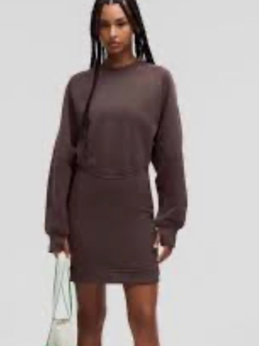 lululemon athletica Brown Long-Sleeve Mini Dress